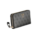 Black Polyurethane Women's Wallet