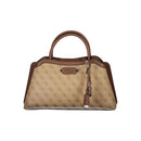 Beige Polyurethane Women's Bag