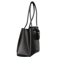 Black Polyurethane Women's Bag