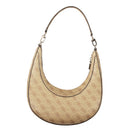 Beige Polyurethane Women's Bag