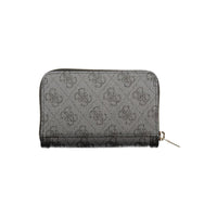 Black Polyurethane Women's Wallet