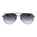 Gray Stainless Steel Sunglasses