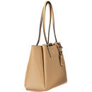 Beige Polyurethane Womens Bag