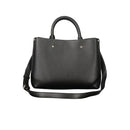 "Black Polyurethane Womens Bag"