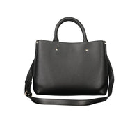 "Black Polyurethane Womens Bag"