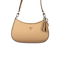 Beige Polyurethane Women's Bag