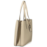 Beige Polyurethane Women's Bag