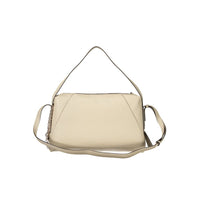 Beige Polyurethane Women's Bag