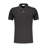 Black Cotton Men's Polo