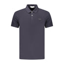 Blue Cotton Mens Polo Shirt
