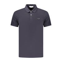 Blue Cotton Mens Polo Shirt