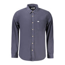 Blue Cotton Men's Shirt