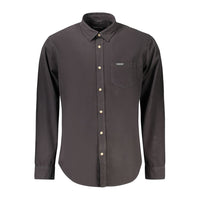 Black Cotton Men's Shirt