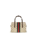 Beige Fabric Handbag