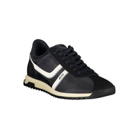 Blue Polyurethane Men's Sneaker