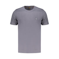 Blue Cotton Men's T-Shirt