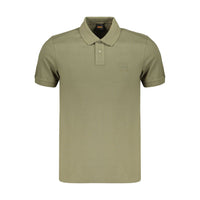 Green Cotton Men's Polo Shirt