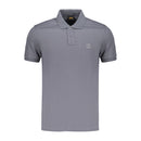 Blue Cotton Men's Polo Shirt