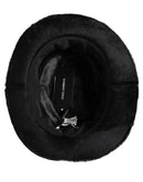 Men Black Classic Wide Brim Fedora Capello Hat
