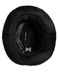 Men Black Classic Wide Brim Fedora Capello Hat