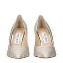 Gold Plastic High Heel Pumps