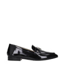 Black Leather Slip-On Loafers