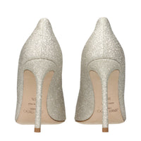 Gold Plastic High Heel Pumps