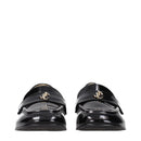 Black Leather Slip-On Loafers