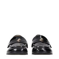 Black Leather Slip-On Loafers