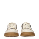 Beige Leather Sneakers