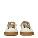 Beige Leather Sneakers