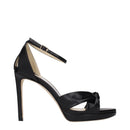 Black Leather Platform Sandals