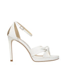 White Leather Platform Sandals