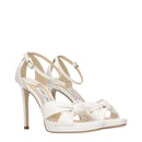 White Leather Platform Sandals
