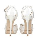White Leather Platform Sandals