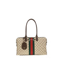 Beige Fabric Handbag