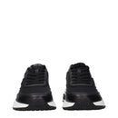 Black Fabric Athletic Sneakers