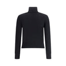 Black Merino Wool Turtleneck