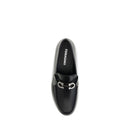 Black Calf Leather Bos Taurus Slip-On Loafers