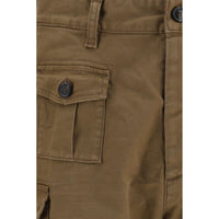 Brown Cotton Bermuda Shorts