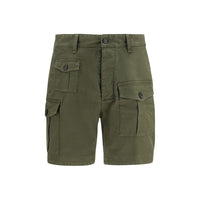 Bicolor Cotton Bermuda Shorts