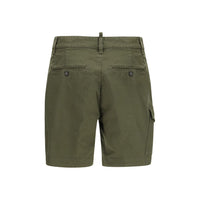 Bicolor Cotton Bermuda Shorts