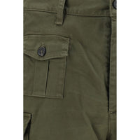 Bicolor Cotton Bermuda Shorts
