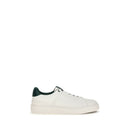 White Calf Leather Bos Taurus Sneakers