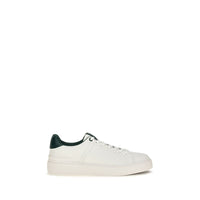 White Calf Leather Bos Taurus Sneakers