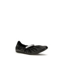 Black Calf Leather Bos Taurus Ballet Flats