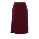 Red Acetate Women Skirt