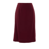 Red Acetate Women Skirt