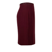 Red Acetate Women Skirt