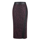 Black Wool Women Skirt